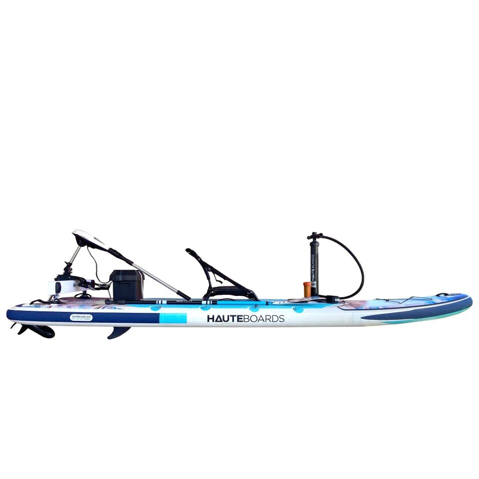Haute Boards 12'6 Outrigger II Şişme Balıkçı Sup + Elektrikli Motor Full Set