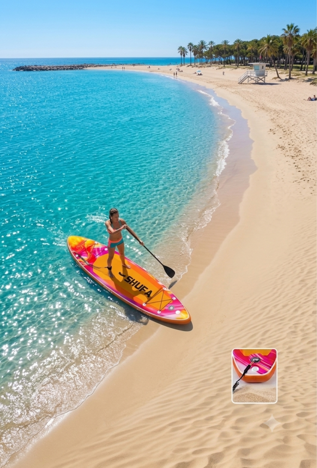 SHUFA Şişme Sup Board/ Stand Up Paddle Board 320*81*15cm Full Set